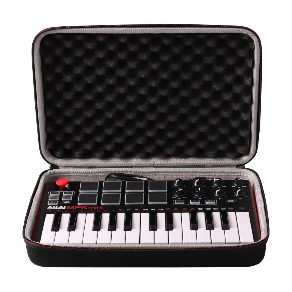 LTGEM дорожный Жесткий Чехол для Akai профессиональный MPK Mini MKII & Play 25 клавишный ультра