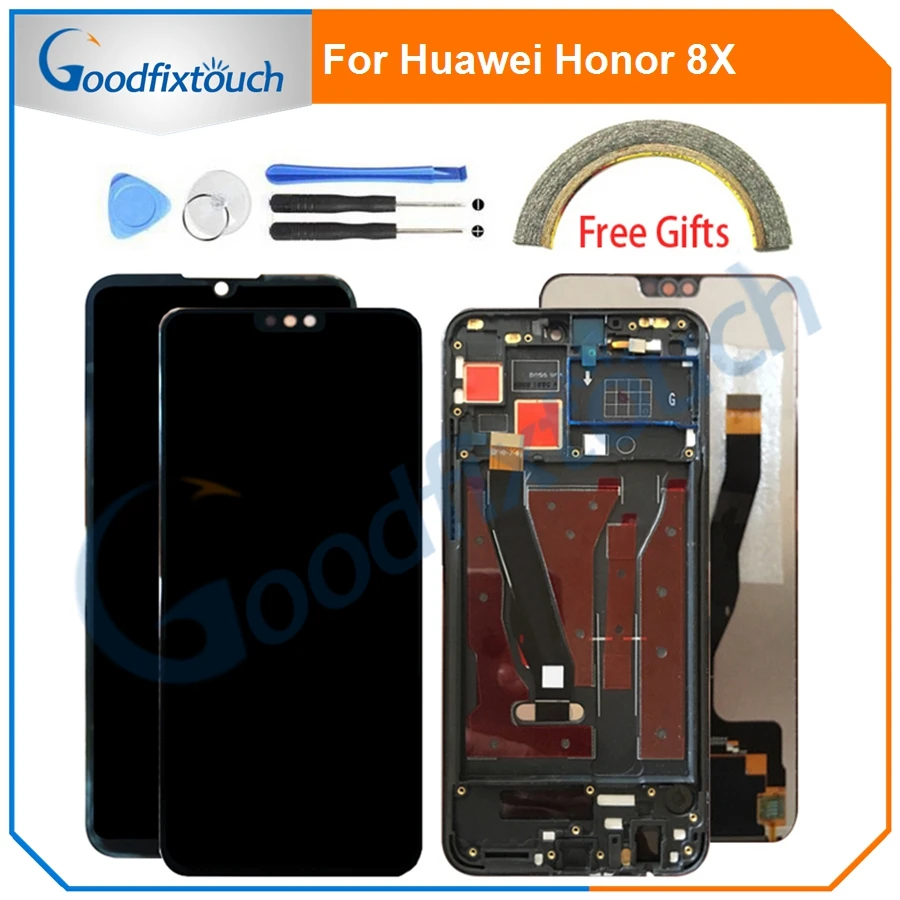 ЖК экран для Huawei Honor 8X JSN AL00 L22 LCD дисплей сенсорный дигитайзер в сборе с рамкой