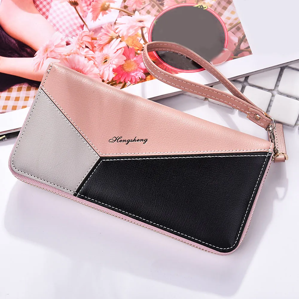 Женский кожаный кошелек Aelicy Длинный из лаковой кожи для отдыха 2019|leather wallet|wallet