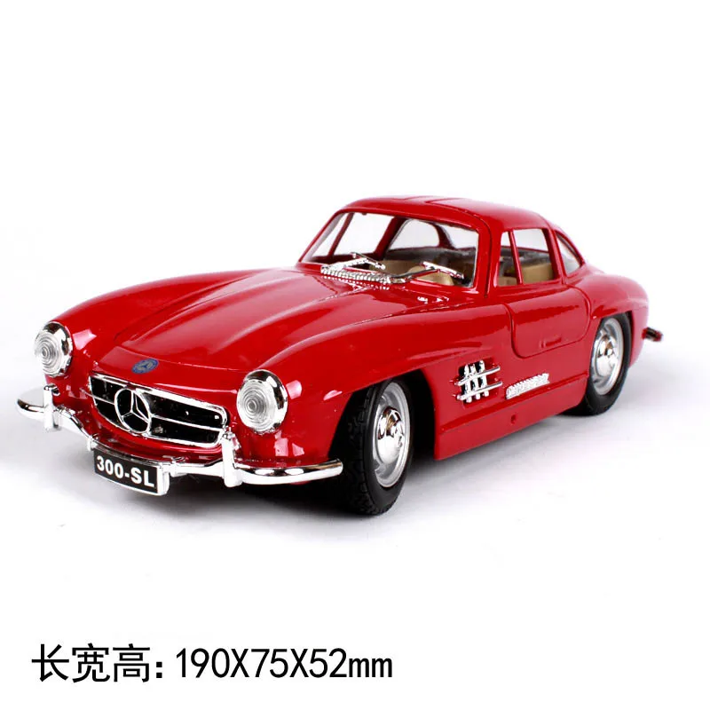 08 1/24 сплав 1961 винтажная классическая модель игрушечных автомобилей Литье под давлением коллекция автомобилей Ретро игрушки автомобиль - Цвет: 08