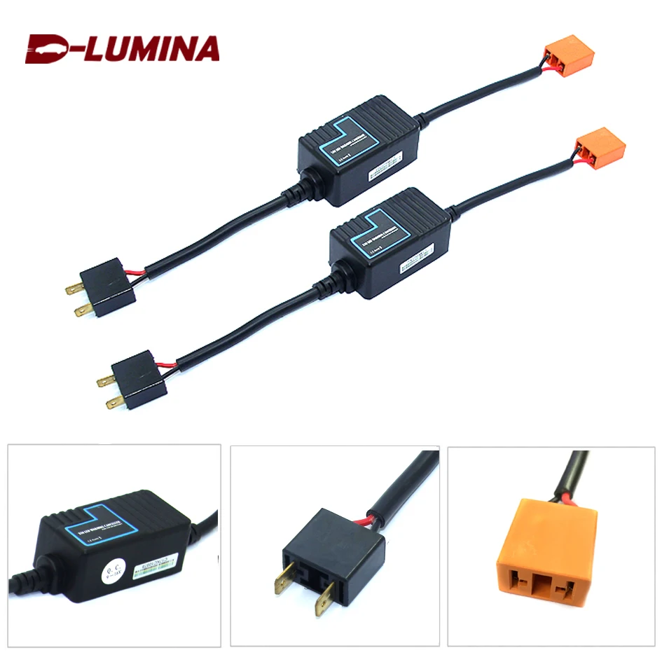 DLUMINA Предупреждение canceller h7 h4 светодиодный фар декодер 9005 9006 h11 h8 h9|Передние LED-фары