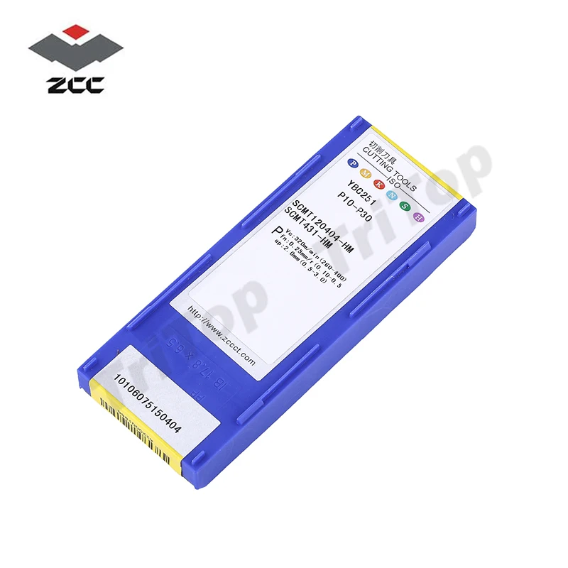

SCMT 120404-HM YBC251(10 inserts/Lot) ZCC.CT Cemented Carbide Cutting Tools Turning Inserts