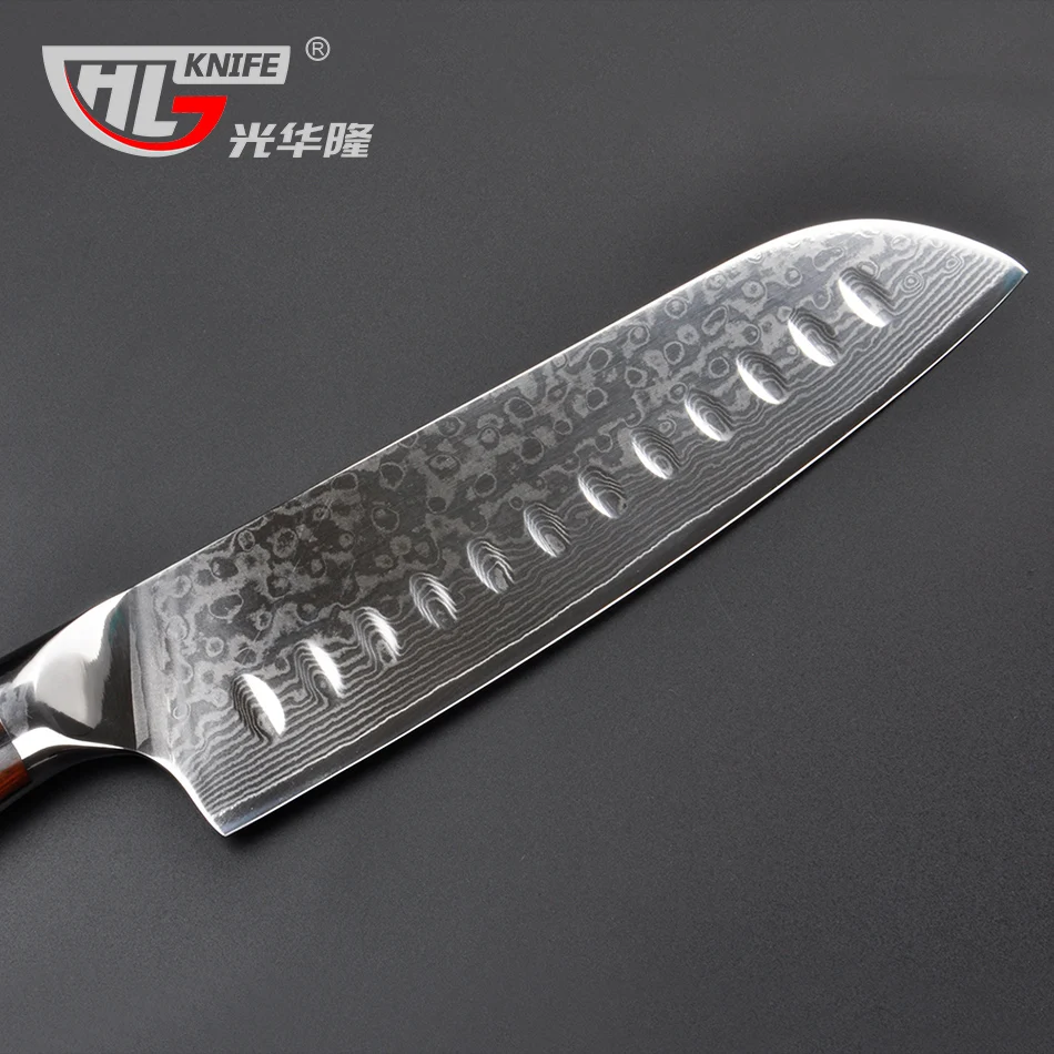 Нож sankotu VG10 японский из высокоуглеродистой дамасской стали кухонный нож