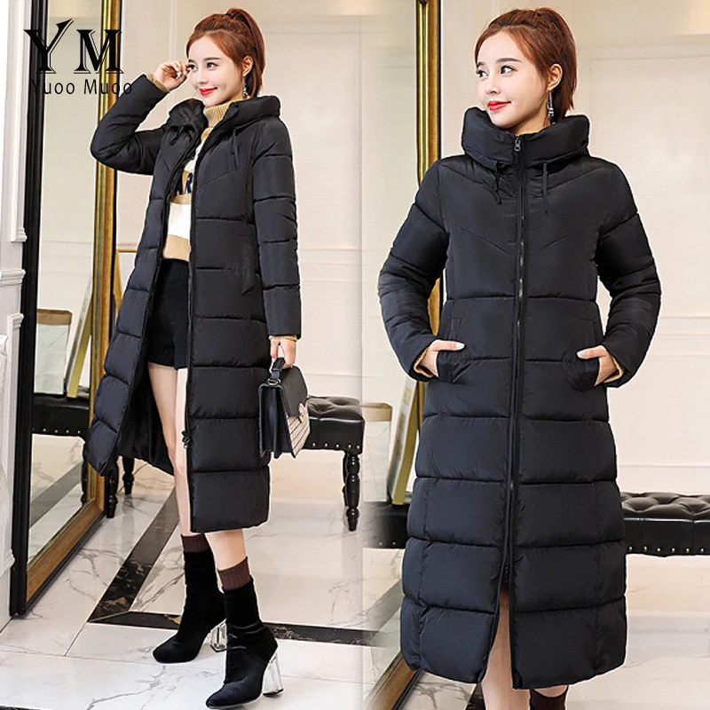 YuooMuoo New 2018 High Quality Jacket Women Thicken Warm Long Winter Coat Casual Cotton Padded Black Overcoat Women Parka femme
YuooMuoo New 2018 High Quality Jacket Women Thicken Warm Long Winter Coat Casual Cotton Padded Black Overcoat Women Parka femme