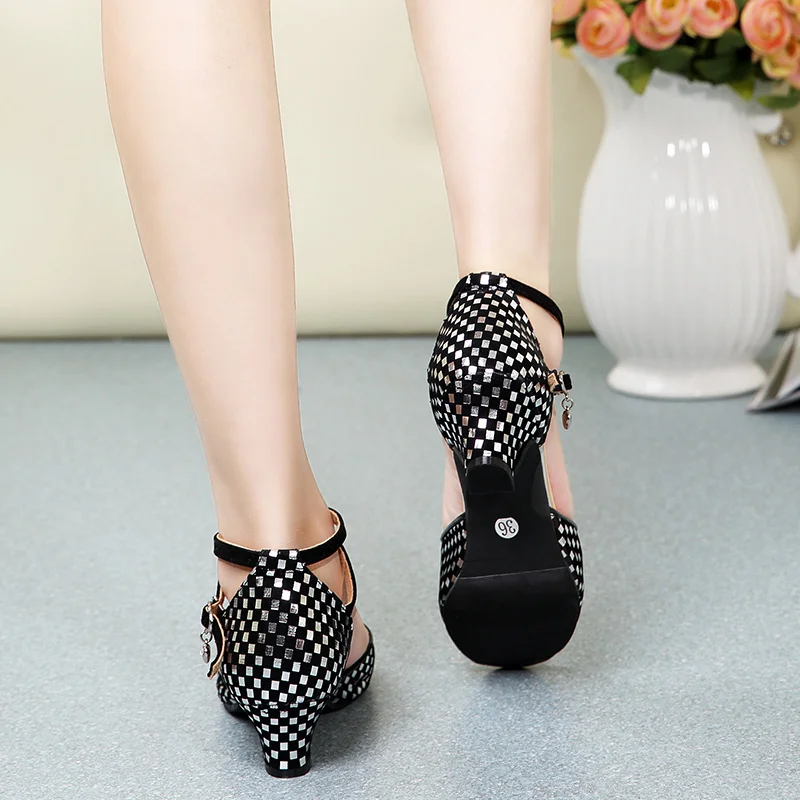 Сандалии женские для латиноамериканских танцев кожаные босоножки с мягкой