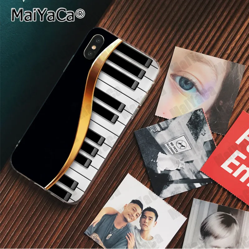 Музыкальный Чехол MaiYaCa для Apple iphone 11 pro 8 7 66S Plus X XS MAX чехол телефона с клавиатурой