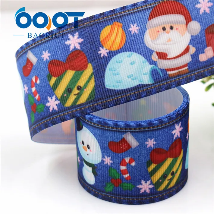G-18925-1173 OOOT BAORJCT G-18925-1172, 38 мм 10 ярдов рождество ленты тепловой передачи печатных grosgrain, праздничное украшение DIY материалы - Цвет: G-18925-1173