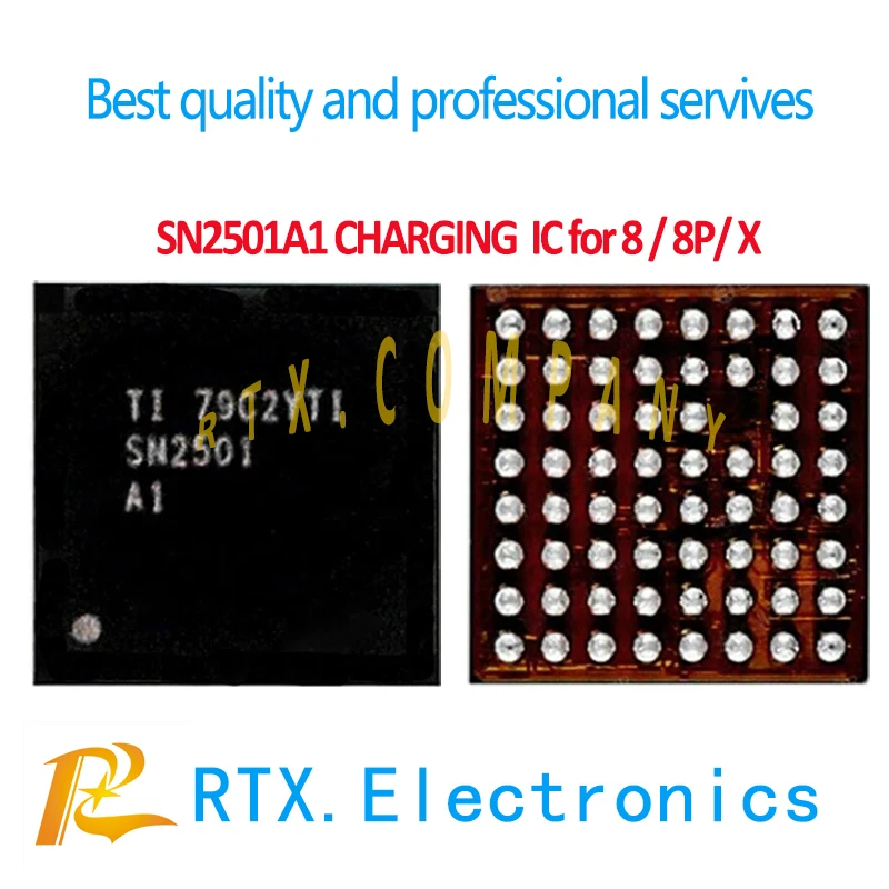 SN2501A1 для IPhone 8 8Plus X 10 8P U3300 Tigris Зарядка IC 63pin USB зарядное устройство управление