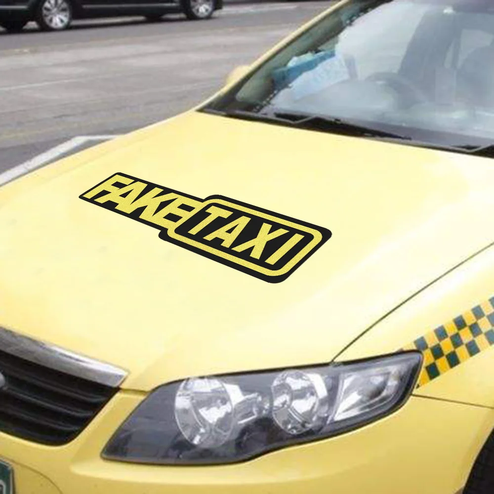 Забавные автомобильные наклейки и FORAUTO FAKE TAXI светоотражающая Автомобильная