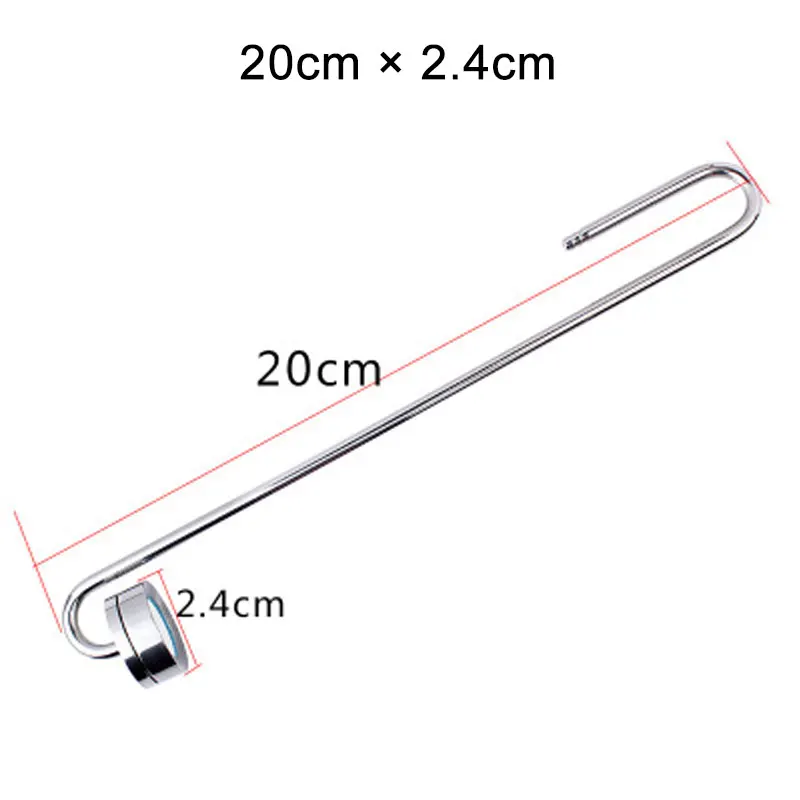 20cm x 2.4cm Аквариум ультра тонкий из нержавеющей стали CO2 диффузор отличная скорость растворения и CO2 диффузорный реактор нано уточнение керамический диск - Цвет: 20cm x 2.4cm