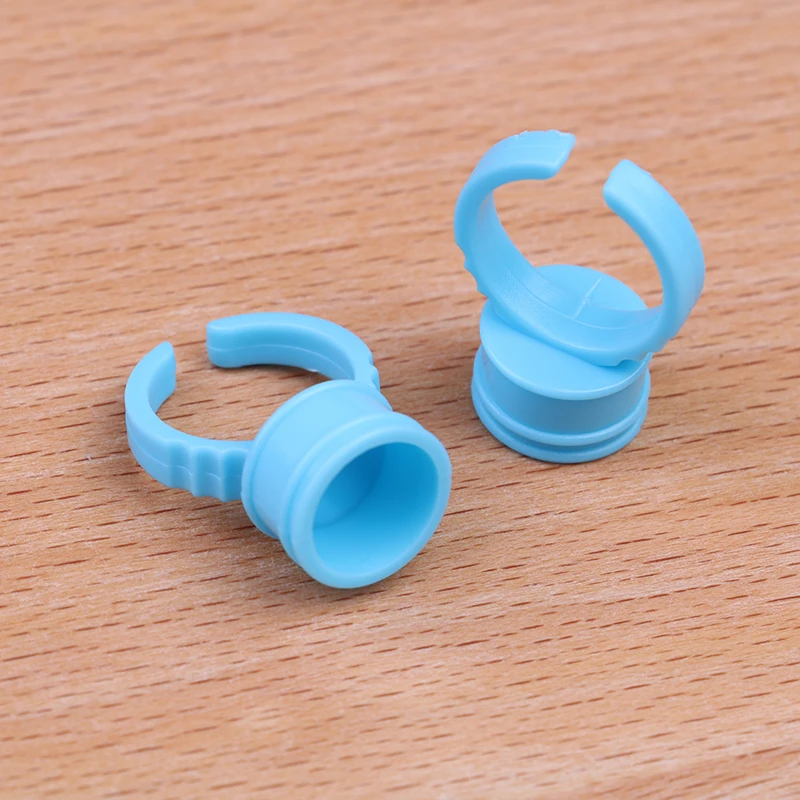 100 шт./компл. одноразовый контейнер для клея держатель кольцо поддона наращивания