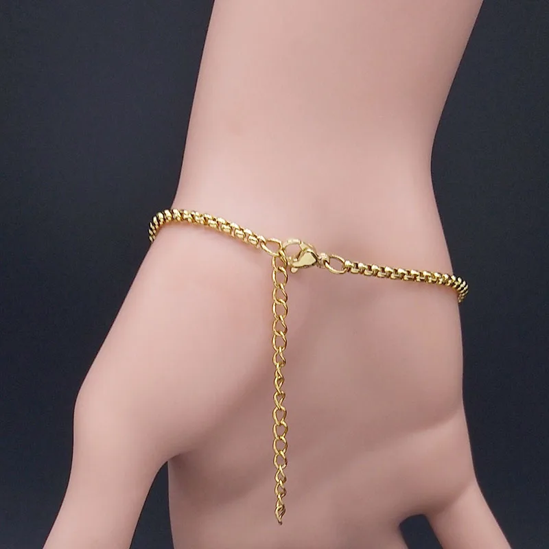 2021 модные браслеты из нержавеющей стали с единорогом для женщин золотистые