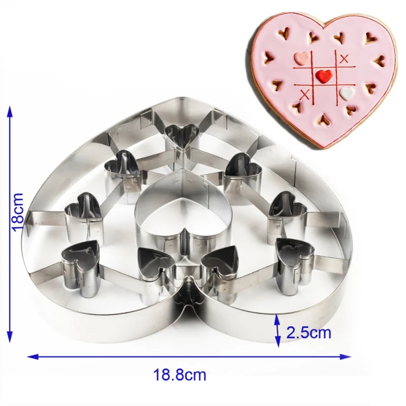 1 шт. большое Рождество в форме снежинки для печенья резак формы 3D нержавеющая