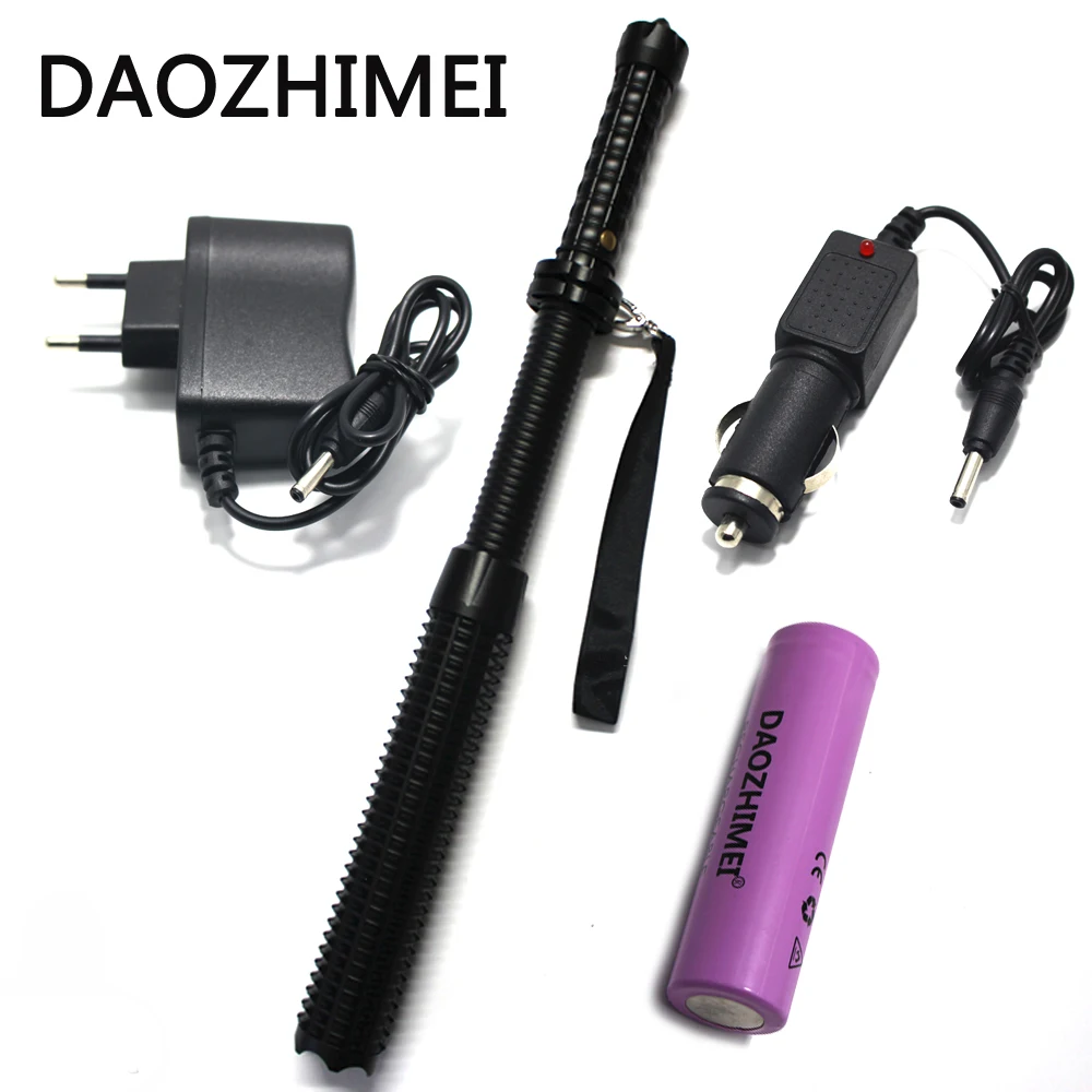 

2000LM Q5 Telescopic Tactical Self Defense LED Flashlight Torch Light Outdoor Self-Defense Flashlight Baseball Bat LED Lamps