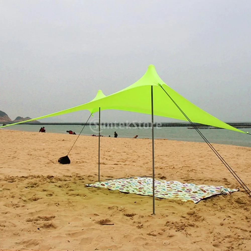 Водонепроницаемый солнцезащитный тент брезентовый тент навес Кемпинг пляж палатка крышка легкий складной