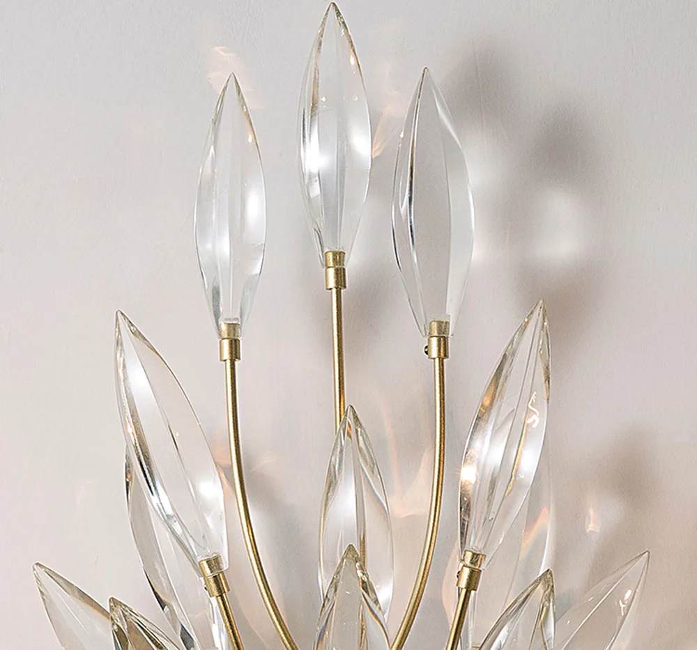 Новинка Роскошная обувь с украшением в виде кристаллов бра золото лампа AC110V 220V