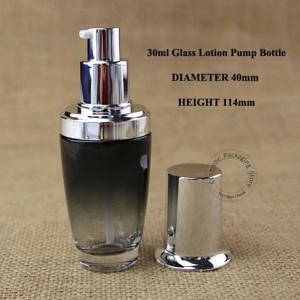 5 шт./лот 30 мл стеклянная бутылка для лосьона смешанные цвета г пустая Женская