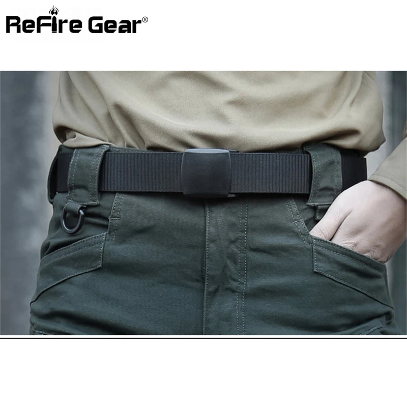 Refire gear военный тактический нейлоновый ремень для мужчин армейский боевой сверхмощный регулируемый ремень мужской повседневный автоматический пластиковый ремень с пряжкой