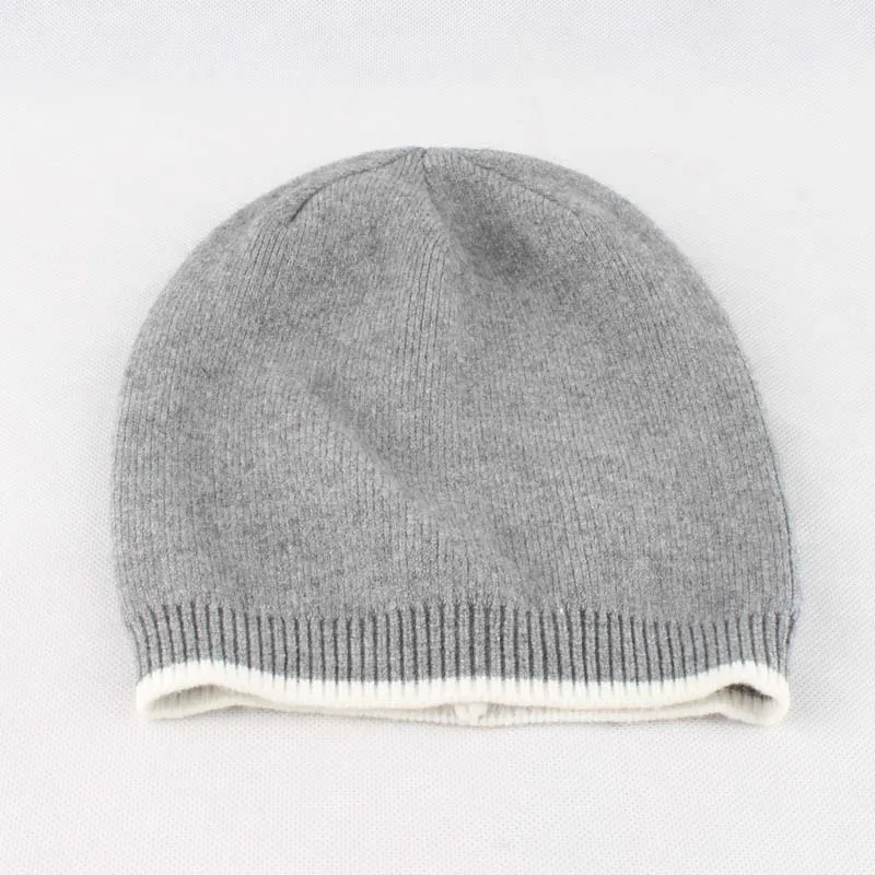 Женские вязаные шапки skullies из кашемировой шерсти в стиле пэтчворк на осень и