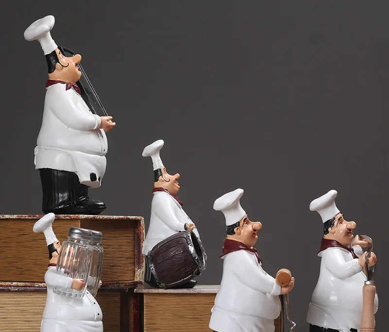 Статуэтки миниатюры полимерный Декор шеф-повара креативное украшение для кухни