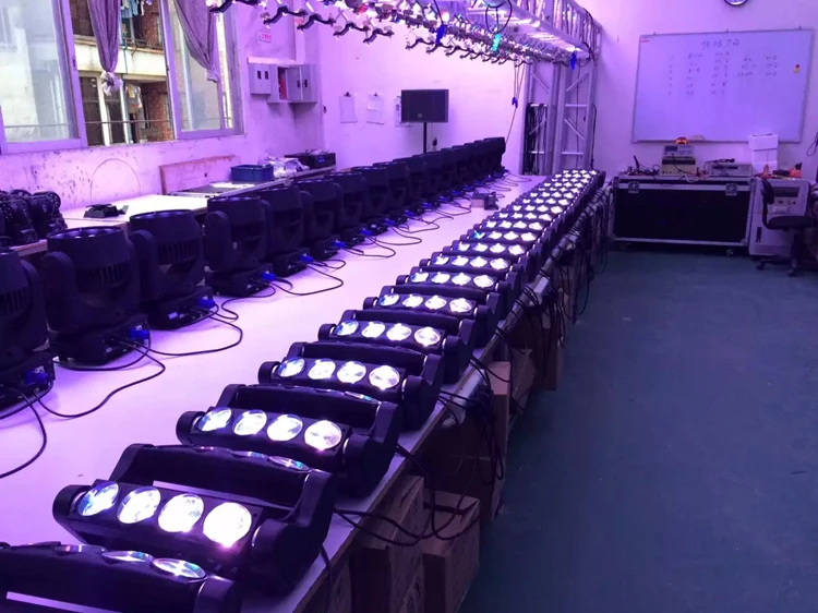 2 шт./лот чехол для полета с движущейся головкой Led Паук свет 8х12 Вт 4в1 RGBW вечеринки