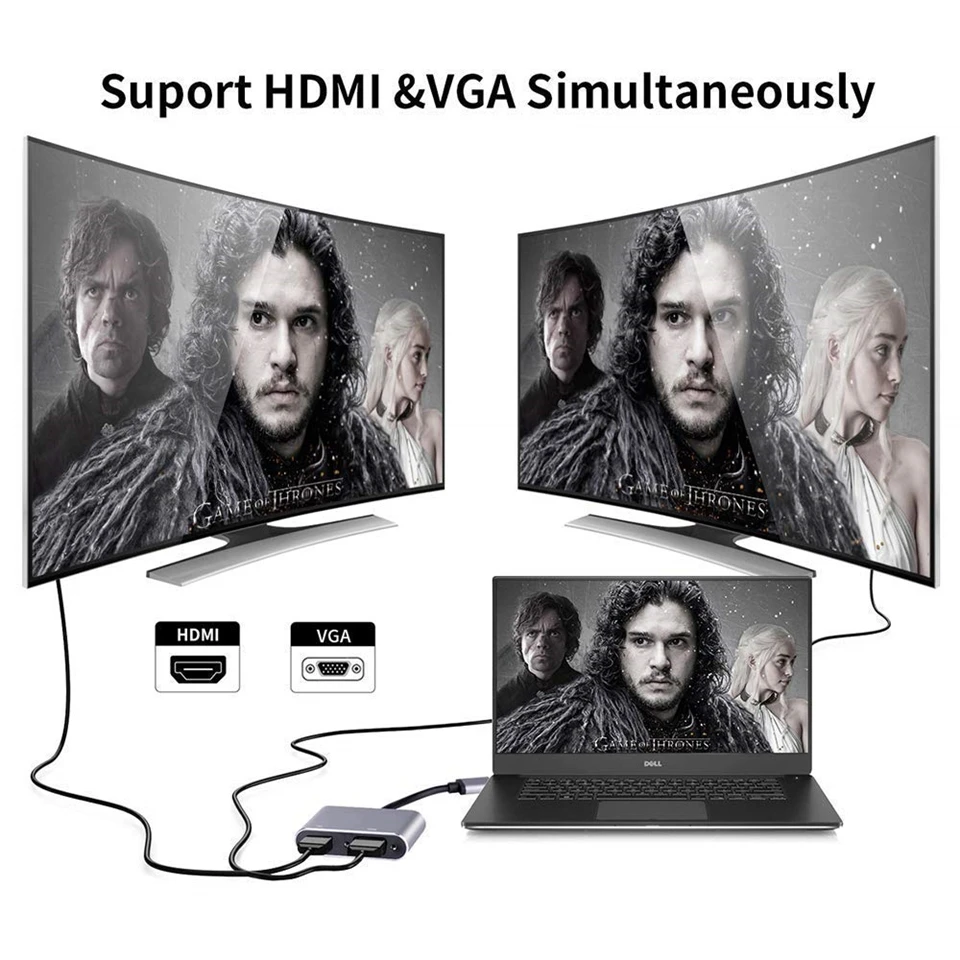 Новинка 5 Гбит/с USB 3 0 к VGA HDMI адаптер Mac OS 1080P видео Графический конвертер для