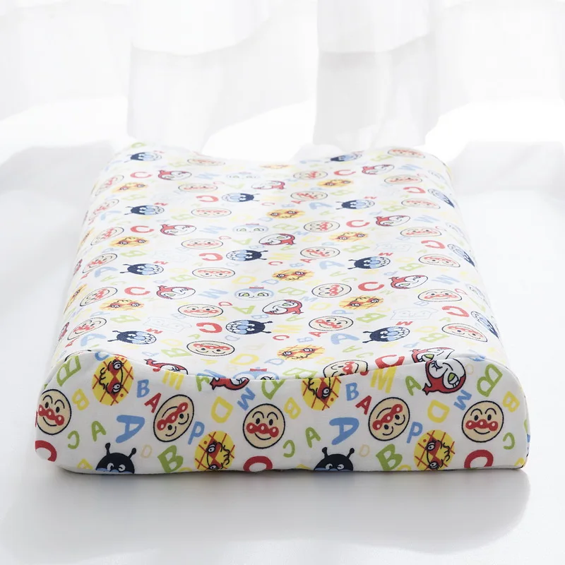 Cartoon Orthopedic Children Teenager Natural Latex Pillow Kids Baby Health Care Bed for Sleep with Cute Pillowcases | Дом и сад