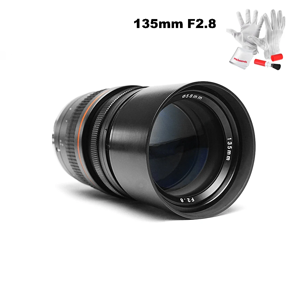 Kelda 135 мм F2.8 Полнокадровый объектив с фиксированным фокусом ультра низкая