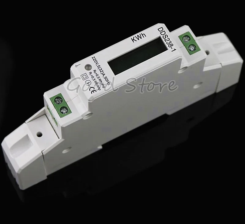 DDS238-1 lcd 5(32) A 220VAC 50Hz умный дом одна фаза полюс din-рейку киловатт-час кВт-ч счетчик энергии абсолютно измеритель мощности
