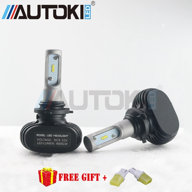 Autoki S1 50W CSP чип Автомобильный светодиодный головной свет H4 H7 H11 H13 9005 9006 8000LM 6500K