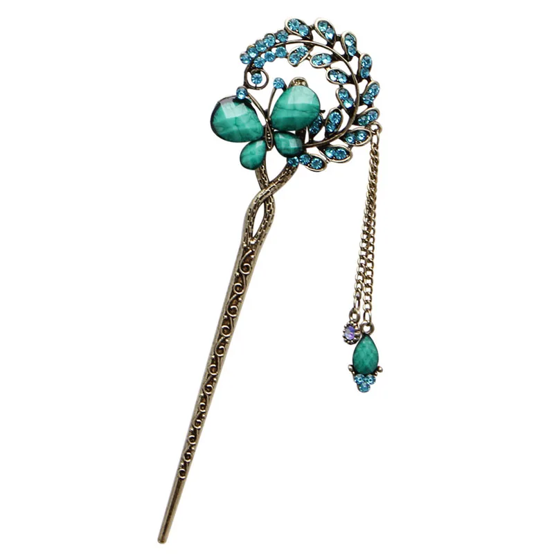 Различные Модные женские элегантные Bobby Pin цветная шпилька стразы для волос - Окраска металла: 8