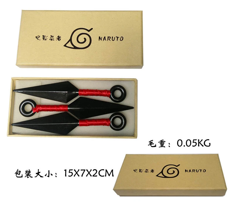 3 шт./лот фигурки ниндзя Наруто косплей 5 см ПВХ шурикен кунай японский набор