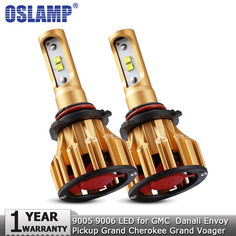 Oslamp 9005 9006 Автомобильный светодиодный фары 70 Вт 7000LM авто 12v для GMC Danali посланника