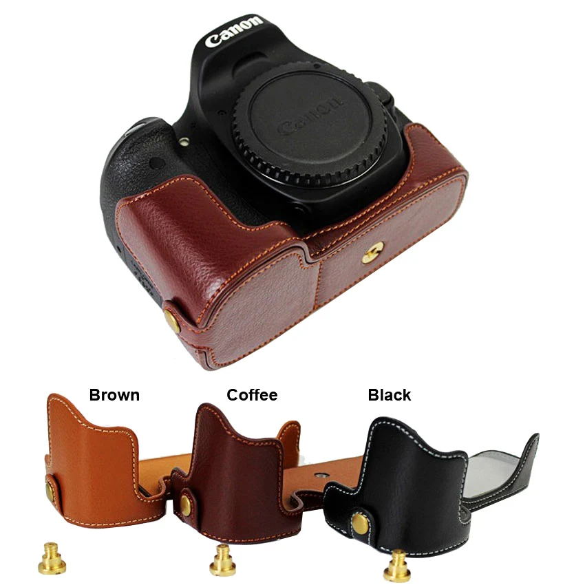 Чехол из натуральной кожи для камеры Canon EOS 5diii 5DIV 5D3 5D4 5DSR 5D MARK3 | Электроника