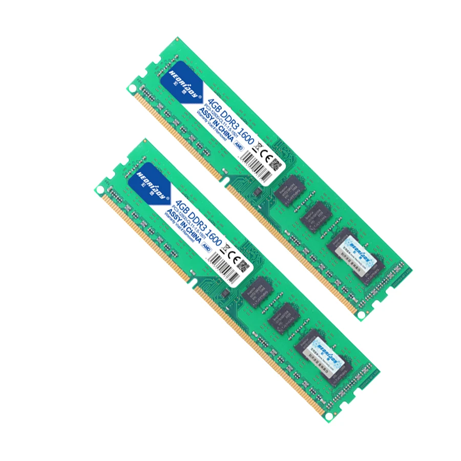 Heoriady DDR3 4 Гб 1600 МГц ПК Оперативная память для рабочего стола только гнездо AM3/AM3 +