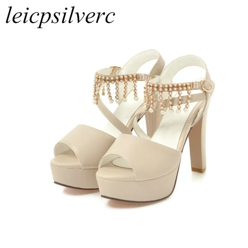 Сандалии женские на очень высоком каблуке босоножки из искусственной кожи