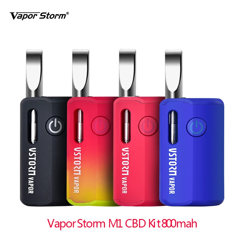Оригинальный Vapor Storm M1 CBD комплект с батареей 800 мАч 510 Магнитная резьба и 0 5 мл