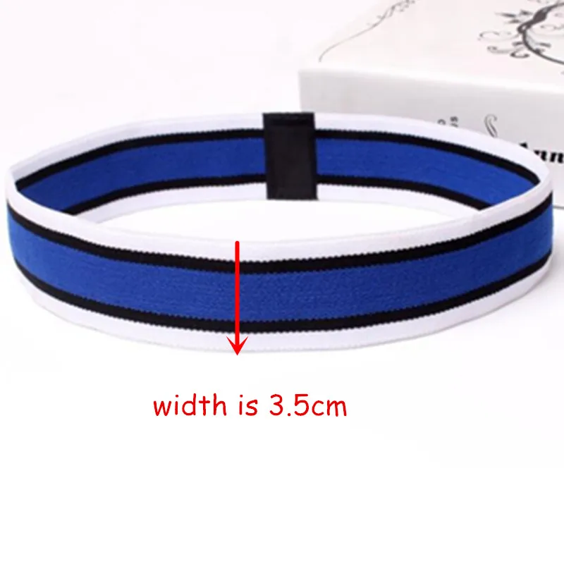 Синие эластичные спортивные повязки на голову для Женщины/Мужская повязка