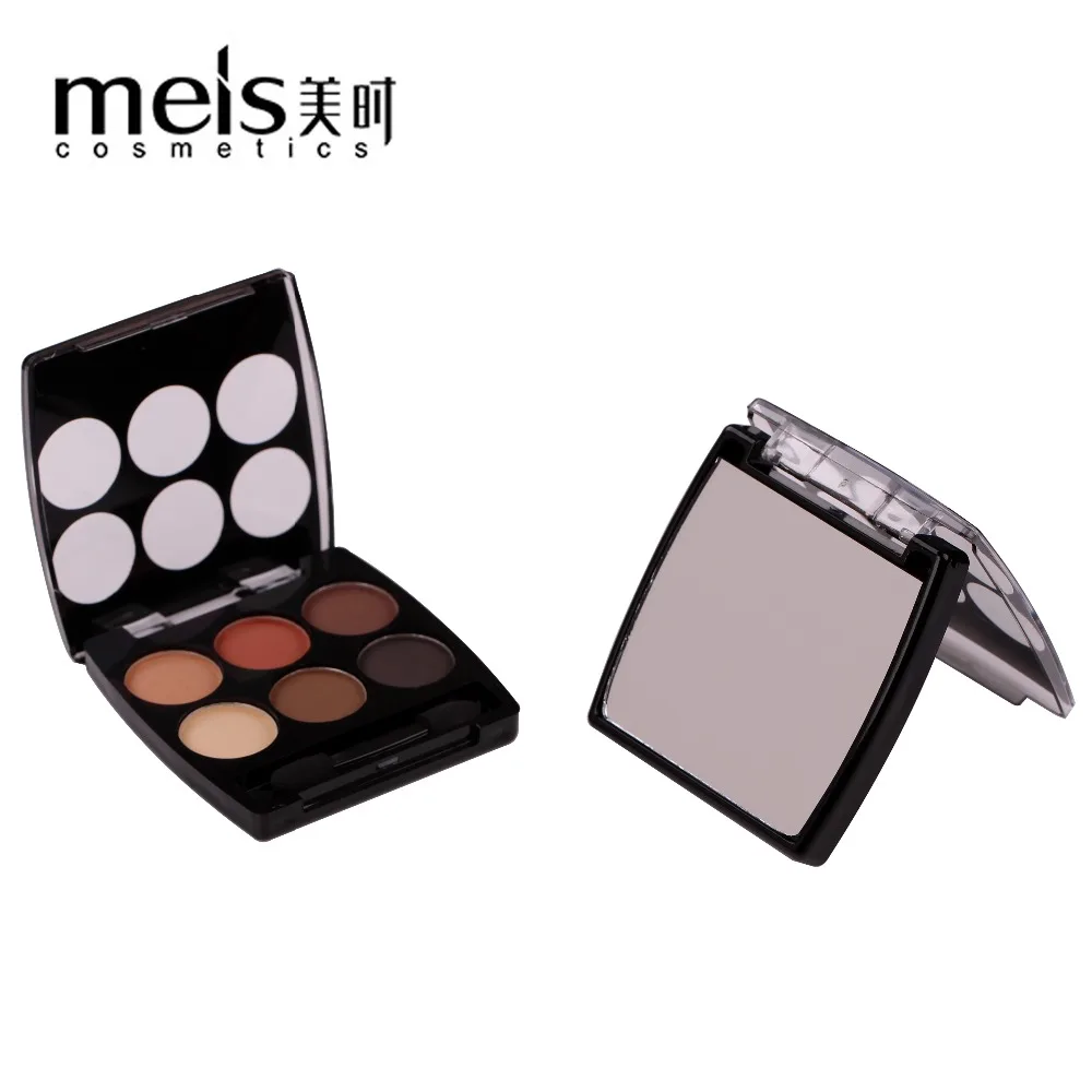 MEIS Новое поступление очаровательных теней для век 6 цветов палитра макияж