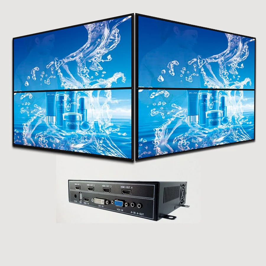 Настенный видеоконтроллер 1x2 hdmi для ЖК-видео настенный выход vga dvi usb вход |