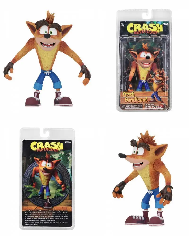 Экшн-фигурка 6 дюймов NECA аниме Crash Bandicoot ПВХ экшн-фигурка игрушка кукла модель