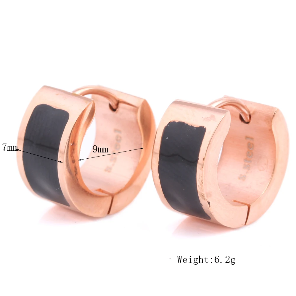 Модные серьги из нержавеющей стали 316L цвета розового золота для женщин|earrings for