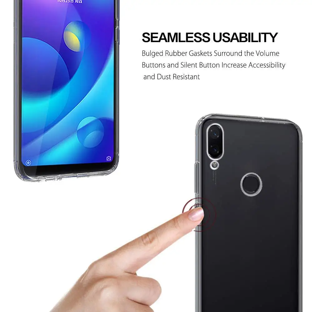 Redmi Note 7 Чехол ударопрочный бампер чехол для Xiaomi Pro selicon простой прозрачный мягкий