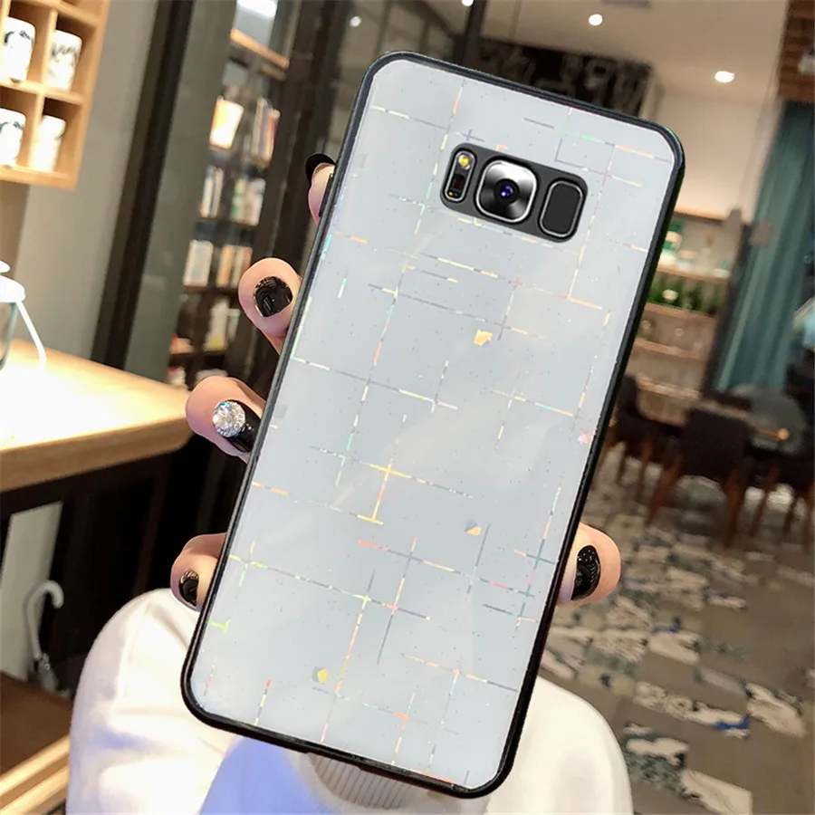Мягкий силиконовый чехол для samsung S7 Edge лазерный телефона s8 Galaxy S9 plus S8 Plus |