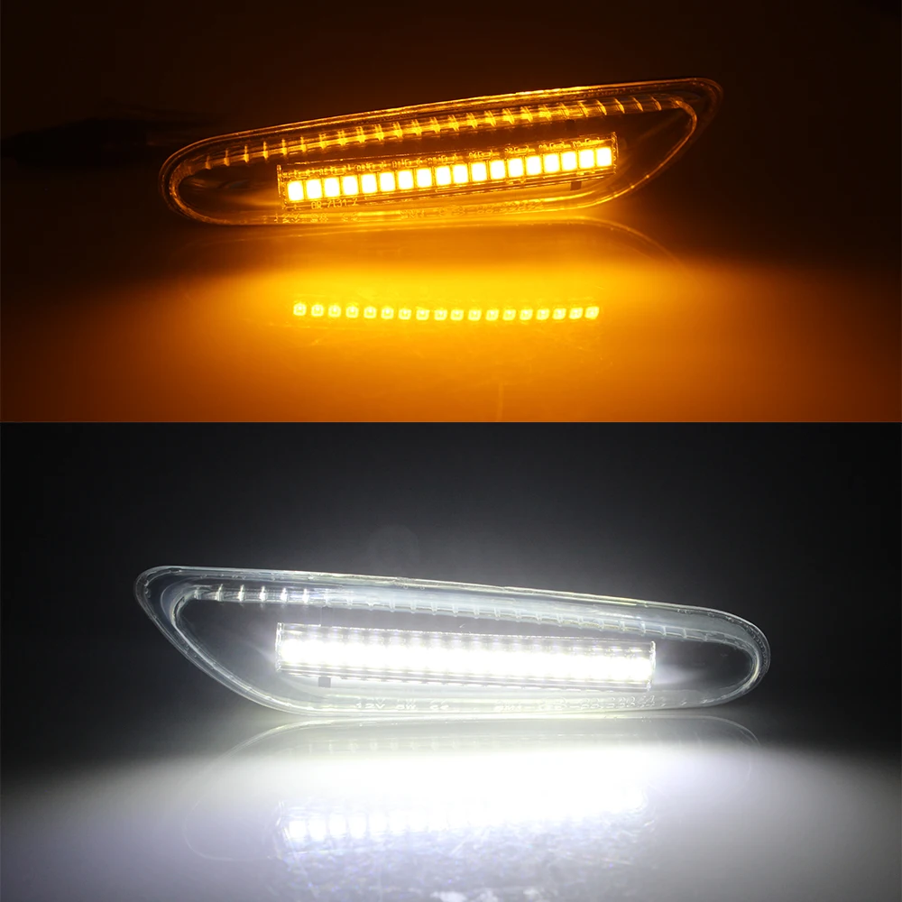 2 шт./лот E87 E88 E92 E93 X1 E84 X3 E83 X5 E53 LED боковой габаритный фонарь Поворотная сигнальная
