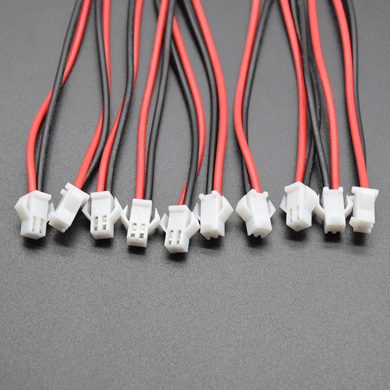 10 пар/20 штук Белый Micro JST 2 PIN типа «папа» и гнездовой разъем с проводом кабели Length100mm