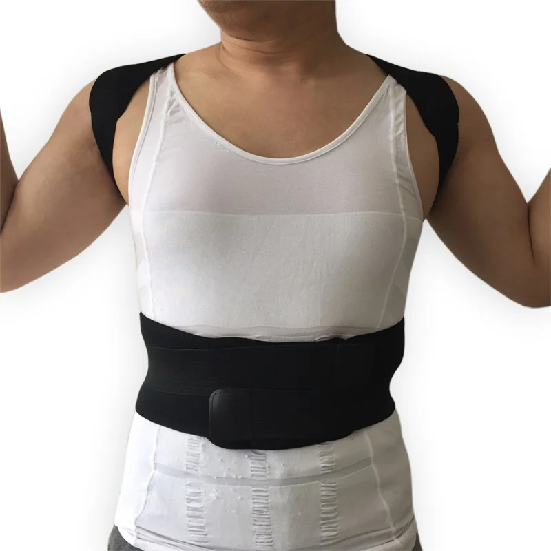 HEALTH CARE Men's Lumbar Support Belt Strap Back Posture Corrector Braces Belts Corset for Men AFT-B002 | Красота и здоровье