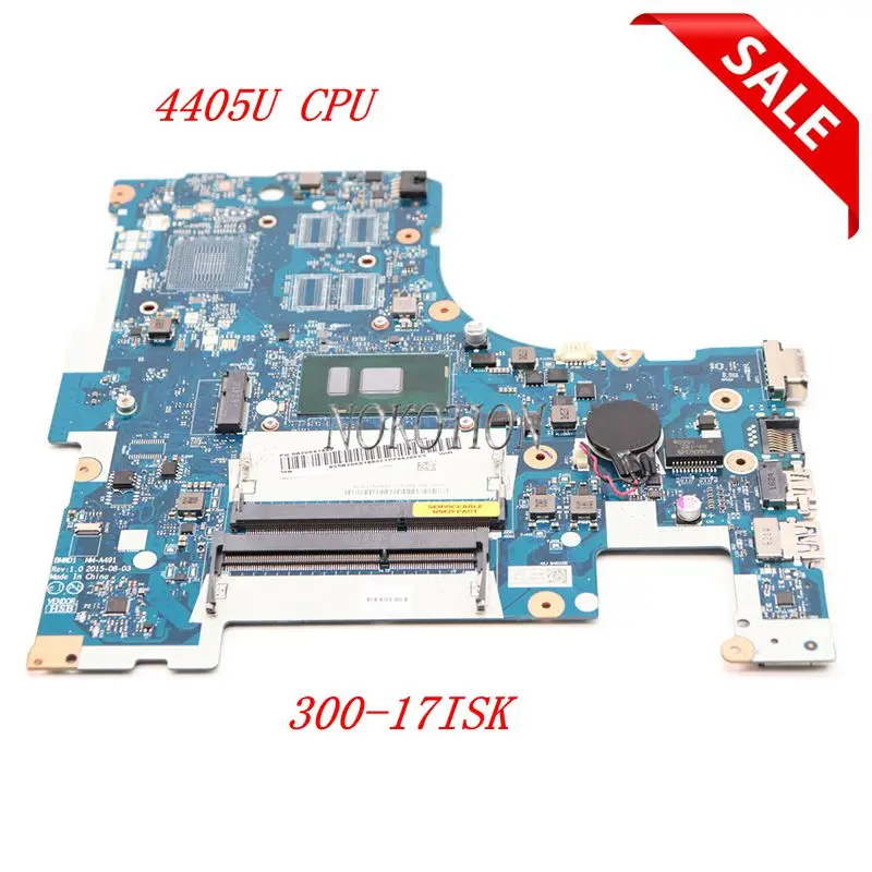 Материнская плата NOKOTION BMWD1 для ноутбука lenovo ideapad 300 17ISK SR2EX Pentium 4405U материнская