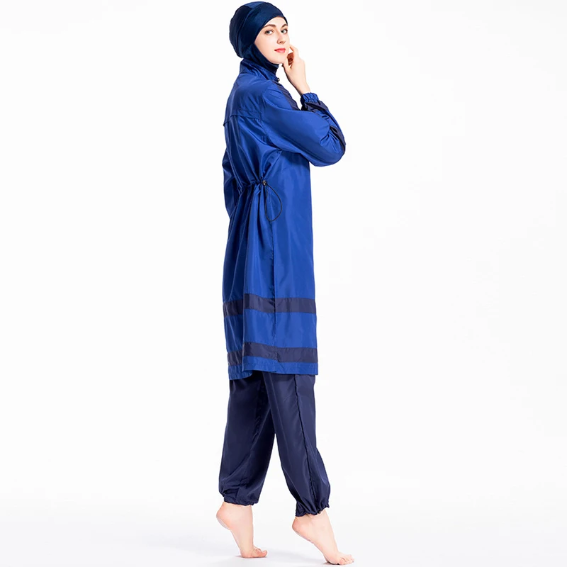 2019 мусульманский женский тонкий купальник исламский арабский на молнии скромный