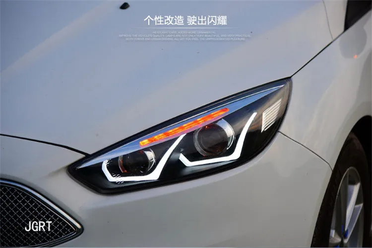 2 шт. автомобильный стиль светодиодный фары для Ford Focus для фокусировки головная лампа светодиодный DRL Объектив двойной луч H7 HID Xenon Биксеноновые линзы